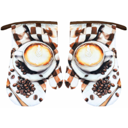 RĘKAWICE KUCHENNE MAGNES KPL 2szt COFFEE F25S257