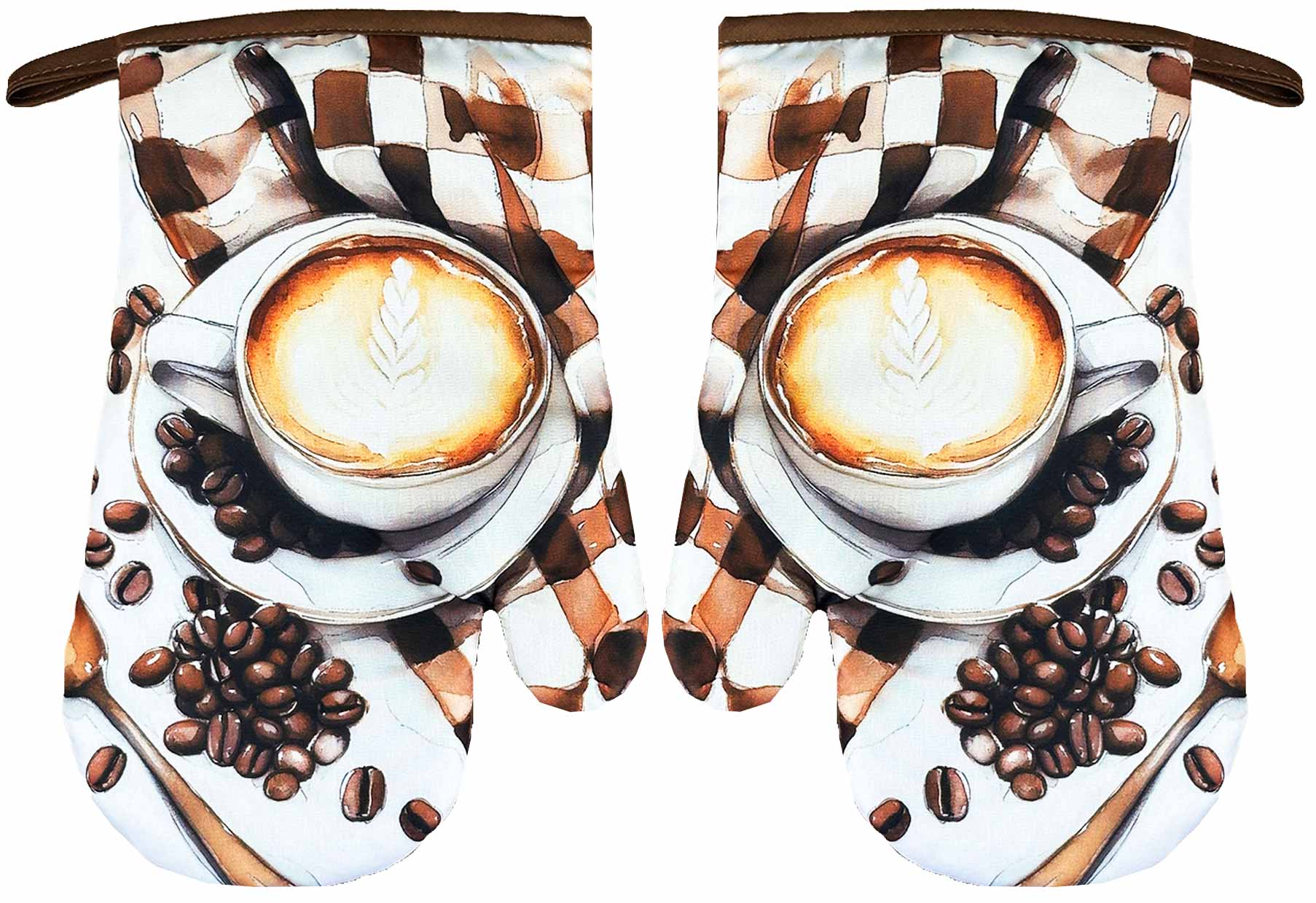 RĘKAWICE KUCHENNE MAGNES KPL 2szt COFFEE F25S257