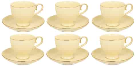 VICTORIA CREAM KOMPLET FILIŻANEK 6+6 300ml