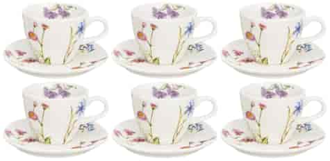 BARWY NATURY KOMPLET FILIŻANEK 6+6 200ml