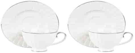 LIZBONA KOMPLET FILIŻANEK 2+2 230ml SILVER