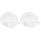 LIZBONA KOMPLET FILIŻANEK 2+2 230ml SILVER