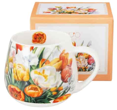 TULIPANY KUBEK BARYŁKA W PUDEŁKU 430ml