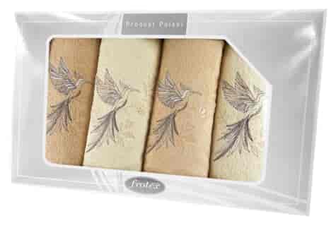 GIFT FROTEX IV KPL RĘCZNIKÓW GRENO 4EL KREM/CAP 5K