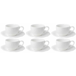 ALICE WHITE KOMPLET FILIŻANEK 6+6 210ml