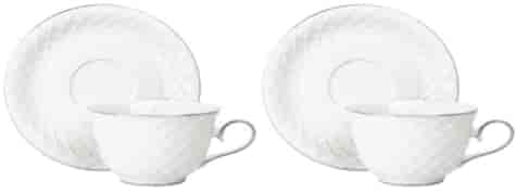 AMBER KOMPLET FILIŻANEK 2+2 280ml SILVER