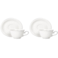 AMBER KOMPLET FILIŻANEK 2+2 280ml SILVER