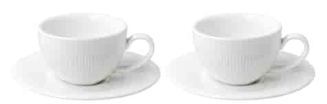 RAPHAEL WHITE ESPRESSO KOMPLET FILIŻANE 2+2 110ml