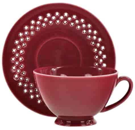 BISETTE FILIŻANKA ZE SPODKIEM 1+1 260ml PINK A