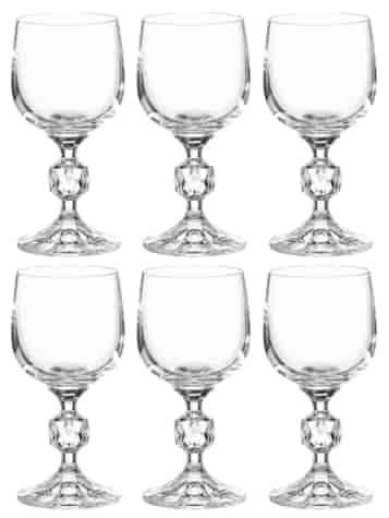 BOHEMIA STERNA KLAUDIA KIELISZEK WINO 150 6szt