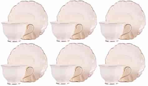 CHARLOTTE CREAM KOMPLET FILIŻANEK 6+6 250ml