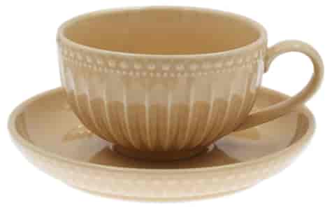 MOSAIQUE BEIGE FILIŻANKA ZE SPODKIEM 1+1 250ml luz