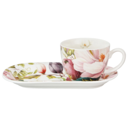 MAGNOLIE FILIŻANKA ZE SPODKIEM 1+1 450ml ŚNIADANIE