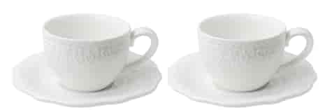 ALICE WHITE ESPRESSO KOMPLET FILIŻANE 2+2 110ml