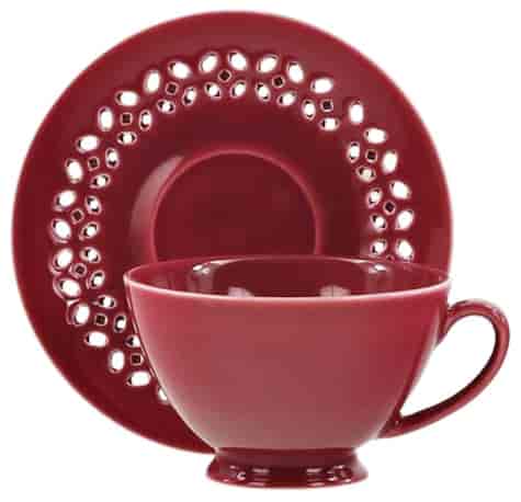 BISETTE FILIŻANKA ZE SPODKIEM 1+1 260ml PINK B