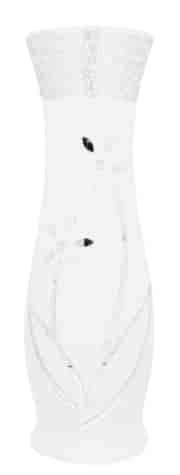 WAZON CERAMICZNY BW45 BIAŁY h-45,5cm