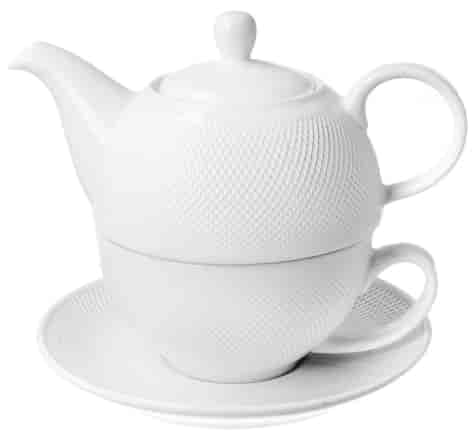 DIAMOND WHITE CZAJNICZEK Z FILIŻANKĄ 300ml 3EL