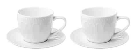 TWILIGHT WHITE ESPRESSO KOMPLET FILIŻANE 2+2 120ml