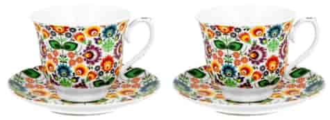 ŁOWICZ CR KOMPLET FILIŻANEK 2+2 250ml