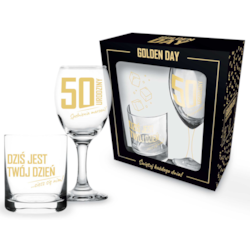 GOLDEN DAY KIELISZEK 220ml SZKLANKA 220ml 2EL - 50