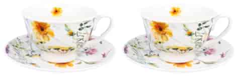 ROYAL PANSY KOMPLET FILIŻANEK 2+2 250ml