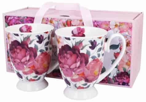 SPRING ROSES WHITE KUBEK KPL 2EL W PUDEŁKU 340ml