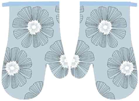 RĘKAWICE KUCHENNE MAGNES KPL 2szt FLOWER F25A1140B