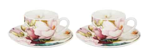 MAGNOLIE ESPRESSO KOMPLET FILIŻANEK 2+2 110ml