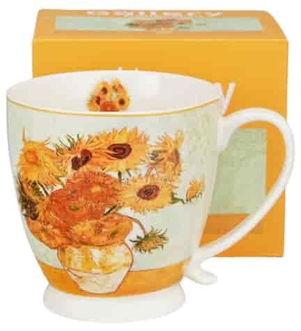 SUNFLOWERS KUBEK NA STOPCE W PUDEŁKU 510ml