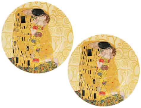 THE KISS ECRU TALERZ DESEROWY 19,2cm KPL 2SZT