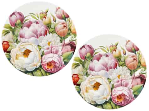 PIWONIE TALERZ DESEROWY 19,2cm KOMPLET 2SZT