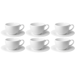 RAPHAEL WHITE KOMPLET FILIŻANEK 6+6 240ml